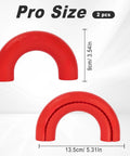 Tow Hook Cover Set 2Pcs For Ford F-150 2004-2026, Bronco Outer Banks/Base/Big Bend 2021-2026, Toyota Tundra 2017-2021, red silicone pro size