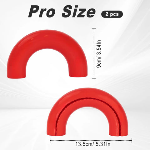 Tow Hook Cover Set 2Pcs For Ford F-150 2004-2026, Bronco Outer Banks/Base/Big Bend 2021-2026, Toyota Tundra 2017-2021, red silicone pro size