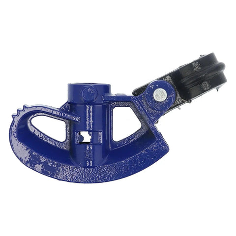 Aramox KW7026 Manual Pipe Bender for 1 Inch PVC Plastic Aluminum Alloy and Galvanized Steel Tube, blue cast iron design.