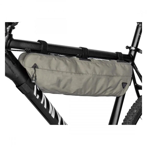 Green 4.5L Bike Frame Bag With Water Resistant Poly Nylon Build Easy Access Pocket Secure Hook And Loop Mounting Ideal For Road And MTB Gear