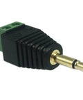 Three Point Five Millimeter Ts Mono Male To Two Pin Screw Terminal Female Aux Headphone Adapter Solderless Balun Converter