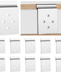 10 Pack Slatwall Metal Plate Mount Backplates For Slatwall Compatible Displays Heavy Duty Steel Bracket With Four Pre Drilled Holes Universal Backplate Adapter to securely display items on retail slatwall.