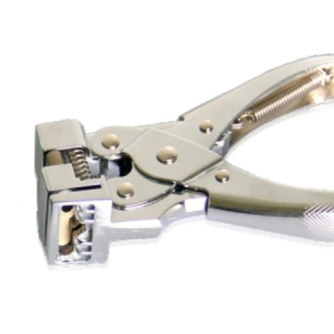 Hisxrcal T Shape Hole Punch Handheld Slot Cutter Tool For Card Name Tags Scrapbooking Projects Easy Portable Design With Smooth Cuts And No Burrs For All Your Paper Crafting Needs, close-up view of the zinc alloy punch.