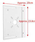 Heavy Duty Aluminum Router Lift System With Precision Insert Base Plate For Woodworking Tables, 20cm x 23.8cm metal plate.