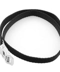 Bike Pedal Toe Straps 4 Pack Black Nylon Clips For Bicycle And Spin Class Pedals Adjustable Steel Buckle Straps Fit Most Shoes