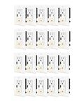 Twenty Pack Tamper Resistant Electrical Outlets With Built In Warm Led Night Light And Quick Charge Usb C And A displayed in arrangement.
