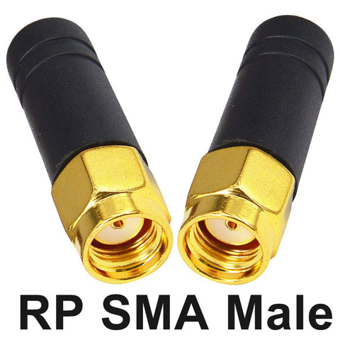 Two Tiny 2.4GHz WiFi Bluetooth Antenna For Drones And Multicopters Omni Directional Thumb Antenna RP SMA Male TX RX RHCP Racing Drone Antenna