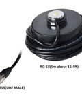 Magnetic base and 16 ft RG58 cable with PL-259 connector for Dual Band VHF UHF NMO Antenna for 2m and 70cm Mobile Radios