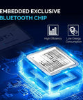 Embedded Bluetooth chip showcasing high efficiency and low energy consumption for the Dope Wireless Bluetooth Solar Adapter.