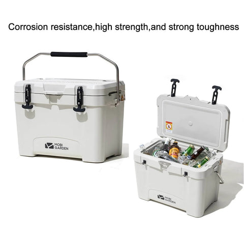 Rubber Flexible T Handle Hasp Draw Latch 2 Pack for tool boxes and coolers, showcasing installation on white coolers.
