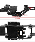 Carbon Fiber Chassis Frame Kit With Brass Skid Plate For 1 By 18 RC Crawler Redcat Ascent 18 Upgrade Part And Multi Point Shock Mounts