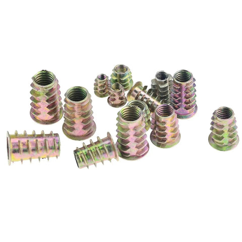 Assorted zinc alloy threaded fasteners for wood insert nuts, part of Socket Cap Screws Set M4 M5 M6 M8 M10 Zinc Alloy Threaded Fasteners