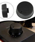 Easy Install Volume Knob Cap For Digital Pianos 25mm Replacement Dial Durable Black PP Material shown on device and details