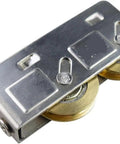Premium Stainless Steel Sliding Door Rollers and Window Pulley with Copper Double Wheel System viewed from above, showing smooth glide.