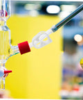 Adjustable Flow Control Tube Clips For 1/4 And 5/16 Inch Hoses used on a lab apparatus for liquid flow regulation