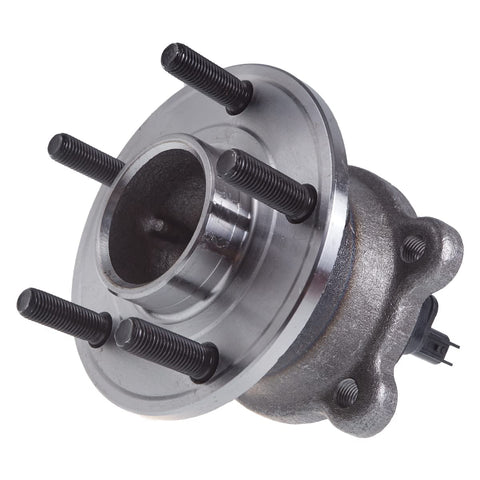 Rear Wheel Hub And Bearing Assembly For 2013-2018 Ford C-Max And 2015-2019 Lincoln MKC FWD Without Active Park Assist OE Quality CV6Z-1104-F HA590476 Easy Install And Long Lasting Bearings viewed from angle showing bolts