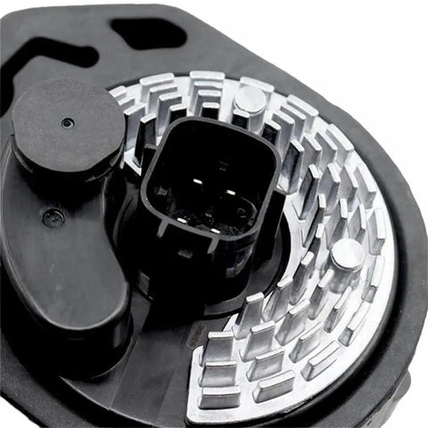 Close-up view of Heavy Duty Electric Vehicle Cooling System Water Pump For Tesla Model S 85D Awd OEM part, showing connectors and fins.
