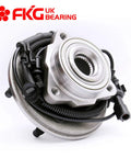 Bolt On Front Wheel Bearing Hub Assembly Set for Ford Explorer 2006 to 2010 Explorer Sport Trac 2007 to 2010 Mercury Mountaineer 5 Lug With ABS Front Left and Right OE Quality Replacement Two Pack, close-up view.