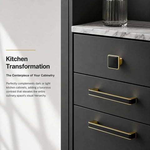Sleek Black Gold Cabinet Pulls Five Pack With Matte Finish For Modern Kitchen Makeover Drawer Handles And Bathroom Vanity Swap That Brings Major Swag To Every Room