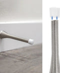 8 Pack Rubber Door Stopper Tips And Caps Set For Wall Protection Durable Rubber And Silicone Bumper Replacement Ends To Prevent Dings Scratches And Slams On Interior Or Exterior Doors White Finish installed on metal door stopper
