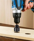 Ultimate 5 Piece Heavy Duty Hole Saw Kit Ranging From 64 To 127mm For Smooth Wood And Plasterboard Drilling Projects That Get Stuff Done Right. hole saw in electric drill cutting wood
