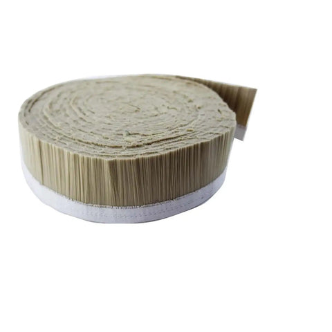 Rock Solid 70mm And 100mm Spindle Cover Brush Vacuum Collector For CNC Router Dust Shield and Chip Guard with soft bristles on a roll.