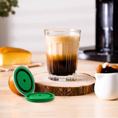 Reusable Coffee Pods And Discs For Nespresso VertuoLine And Vertuo Machines Rich Crema Version Delivers Smooth Mellow Flavor