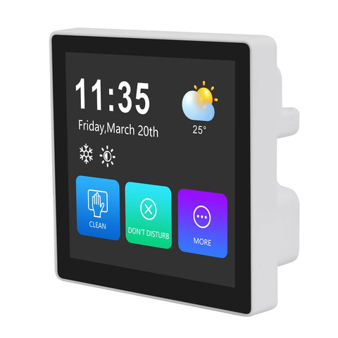 Touchscreen 4 Inch LCD Display Module with Temperature and Humidity Sensor dual core WiFi Bluetooth dev board, side view