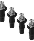 4 Pack Toilet Seat Bolts Kit With Nuts And Washers For Top Mount Hinges Fits Three Eighths Inch Mounting Holes Ten To Twelve Millimeter Durable
