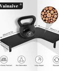 Heavy Duty 3 Tier Engineered Wood Storage Shelf And Display Rack For Kitchen Bedroom And Desk Space Saving Corner Wall Mounted Floating Organizer With Reinforced Metal Brackets displaying weight capacity.