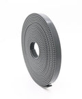Heavy Duty GT2 Polyurethane Timing Belt With Reinforced Steel Wire For 3D Printers And CNC Setups, 5m by 9mm, black, circular design.