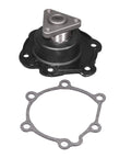 Heavy Duty Engine Water Pump compatible with GM and non GM rigs, featuring heat treated shafts and a gasket for installation.