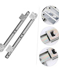 13.77 Inch Bearing Keyboard Slide Rails With Soft Close Under Desk Drawer Slides For Custom Keyboard Tray Mounts Ball Bearing Design