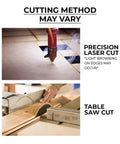 Half Inch Baltic Birch Plywood Sheets Pack Of 3 For Arts And Crafts And Do It Yourself Projects About 12 Inch Square Heavy Duty Wood laser and saw cutting process