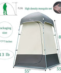 All In One Portable Outdoor Shower Tent Changing Room Privacy Shelter For Camping And Hiking camping hack, mesh vent, 86" tall