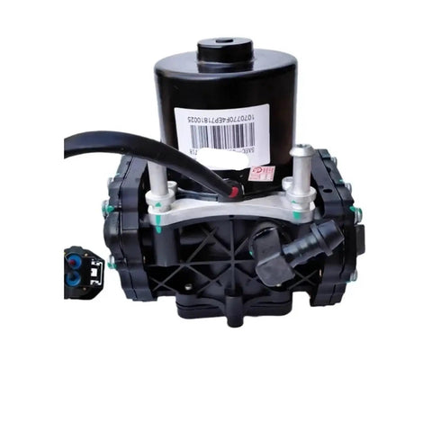 Heavy Duty Electric Vacuum Pump Built Tough For Rock Solid Brake Assist And Lightning Fast Startup Response Stays Reliable In Freezing Winter Conditions Fits Byd Tang Qin Song E5 E6 Yuan Ev Qin Plus, showing the front view with connectors.