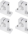 4 Pack SK8 Aluminum Linear Motion Rod Supports for 8mm Shafts Rail Guide Clamps with 5mm Mount Holes Corrosion Resistant