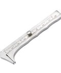Pocket Vernier Caliper Mini Sliding Metal Caliper For Gemstones And Jewelry Components Beads And Wirework 80 mm Double Scale Precision Measuring Tool For Hobbyists Students And DIY Jewelry Making
