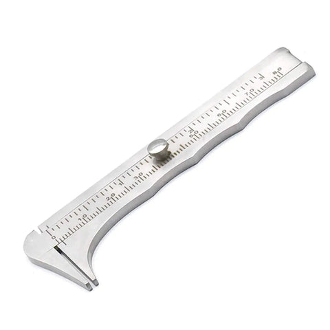 Pocket Vernier Caliper Mini Sliding Metal Caliper For Gemstones And Jewelry Components Beads And Wirework 80 mm Double Scale Precision Measuring Tool For Hobbyists Students And DIY Jewelry Making