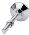4 Pcs Leveling Feet With Nuts For Heavy Duty Furniture, M16 Carbon Steel Screw Rods, 1200kg Load Capacity Each, Rubber Anti Slip Cushioned Base, Floor Protection, Built To Last, Total Height 7.16 In, Base Diameter 3.14 In, Thread Length 5.90 In, silver leveling foot with nut