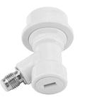 Ball Lock Liquid Disconnect Kit For Homebrew Kegs, 1 Quarter MFL Thread Outlet, White Gas Inlet And Black Fluid Outlet, Easy Lever Operation