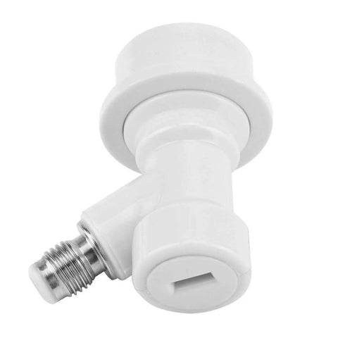 Ball Lock Liquid Disconnect Kit For Homebrew Kegs, 1 Quarter MFL Thread Outlet, White Gas Inlet And Black Fluid Outlet, Easy Lever Operation