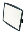 Plastic PA Dry Erase Board 11 By 14 Writing Surface With Included Marker And Eraser Tip ViperPin Mounting, dark graphite view.
