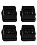 Furniture Casters Heavy-Duty Roller black square caster wheels with triple bearing for smooth silent mobility.
