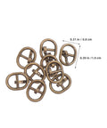 150 Piece Mini Alloy Belt Buckles And Fasteners Set For Doll Clothes Sewing DIY 5.5mm Small Metal Buckles In Antique Bronze