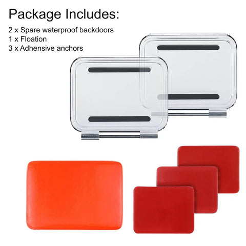 2 Pack Floaty Backdoor For GoPro Hero 5 6 7 Black Official Super Suit Waterproof Housing Case Replacement Durable Sealed Plastic Backdoor
