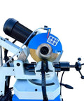 Heavy Duty 12 Inch Semi Automatic Hydraulic Cold Cut Saw 4Hp Metal Cutter with quick clamping mechanism and blade.
