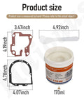 6 Oz Food Grade Grease For Kitchen Stand Mixers Pro Grade Lubricant For Regular Maintenance And Gear Wear Reduction, Compatible With Gasket Seals And Common Mixer Parts, One Can. 170ml can with two gaskets