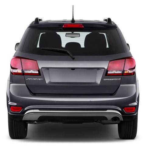 Back view of Dodge Journey with 8 Inch Rubber Antenna Mast Replacement With Copper Coil For Dodge Journey 2010 2020