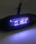 Universal Ride Ready Motorcycle Digital Speedometer With 6 Gear RPM Gauge And LCD VA Screen 12000 RPM Odometer glowing display